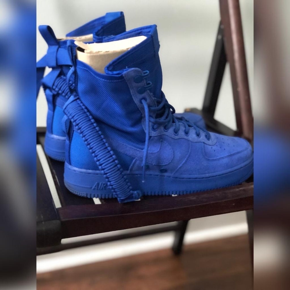 Electric Blue Airforce 1's